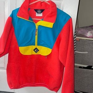 VINTAGE WOOLRICH WOMAN SIGMET GEAR COLORBLOCK HALF ZIP SWEATSHIRT